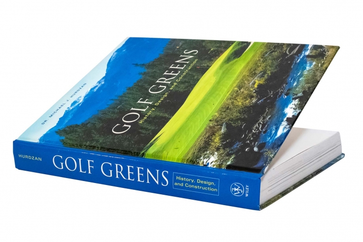 A cover shot of the book Golf Greens: History, Design and Construction.