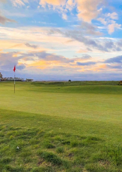 The 17th green at The Old Course served as Alister MacKenzie's Augusta Inspiration.