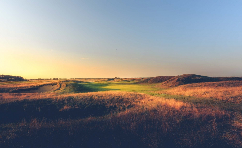 The fairway mouth on the par 4 6th. 