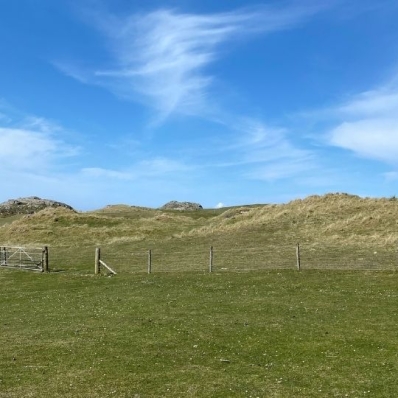 Glorious drivable par 4 15th hole Iona