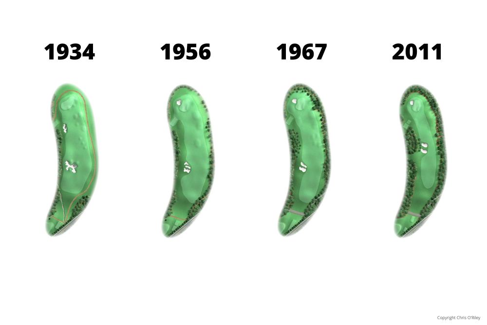 The Evolution of Hole 5 at the home to The Masters.