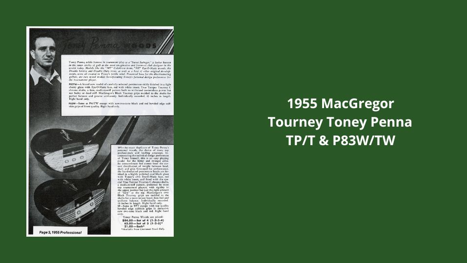 1955 MacGregor Persimmon Woods Tourney Toney Penna