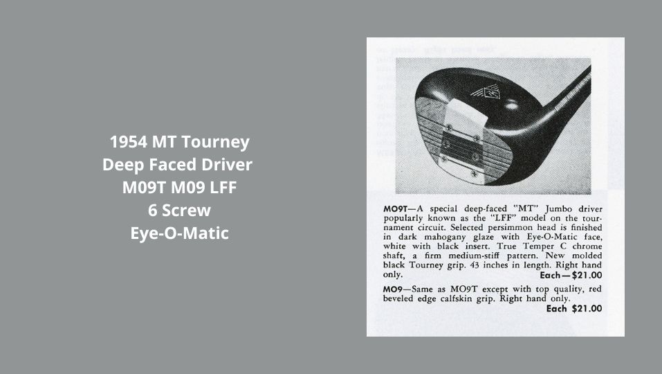 1954 MT MacGregor Tourney M09T M09 LFF